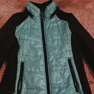 Black and Blue Rain Coat